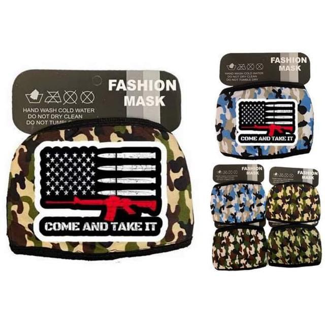 "Come And Take It" Camo Face Masks image