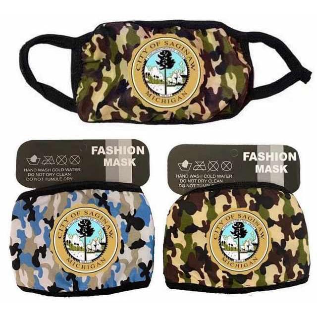 City Of Saginaw Camo Face Masks image