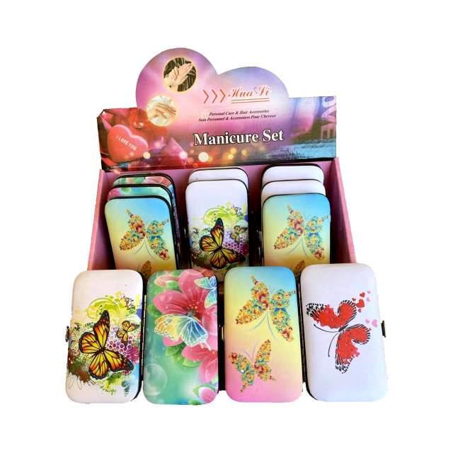9 Pc Butterfly Manicure Care Set - Assorted image