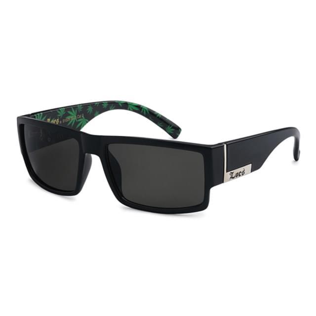 Locs Hardcore Men's Sunglasses - Marijuana Leaf image