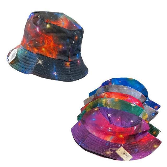 Galaxy Space/Stars Bucket Hats - Assorted Colors image