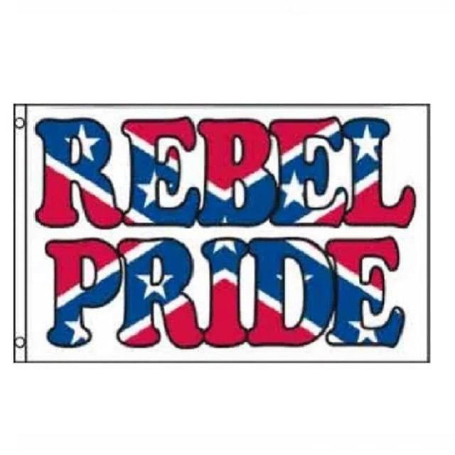 "Rebel Pride" Bubble Text Flags - 3' x 5' image