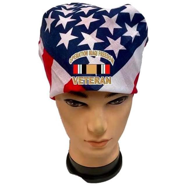 Operation Iraqi Freedom USA Flag Bandanas image