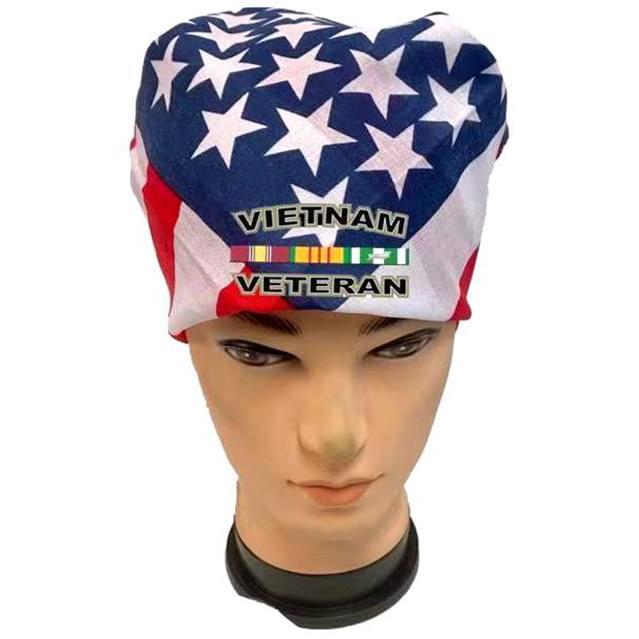 Vietnam Veteran USA Flag Bandanas image