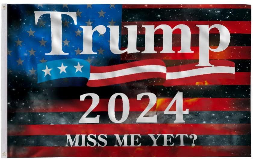 Trump 2024 "Miss Me Yet?" Flags image