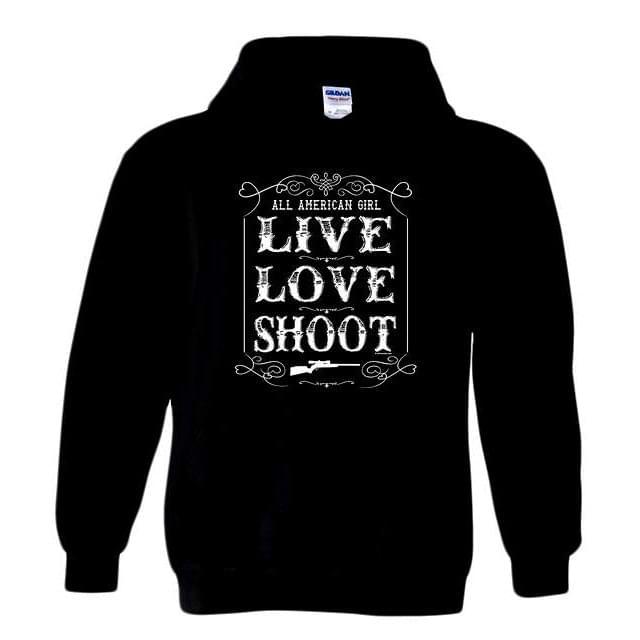 "Live Love Shoot" Hoodies - Black M/L/XL image