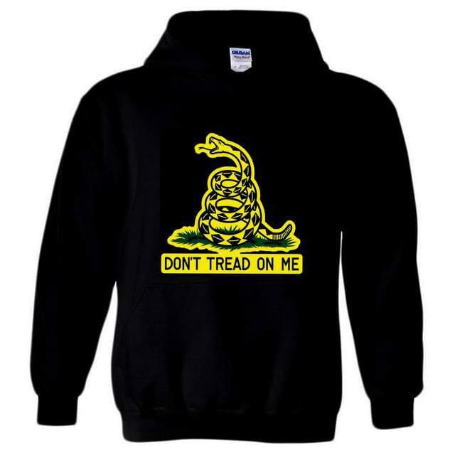 "Don't Tread On Me" Gadsden Snake Hoodies - Black XXL image