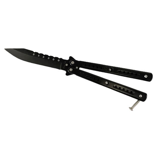 Folding Action Butterfly Knife - Black image