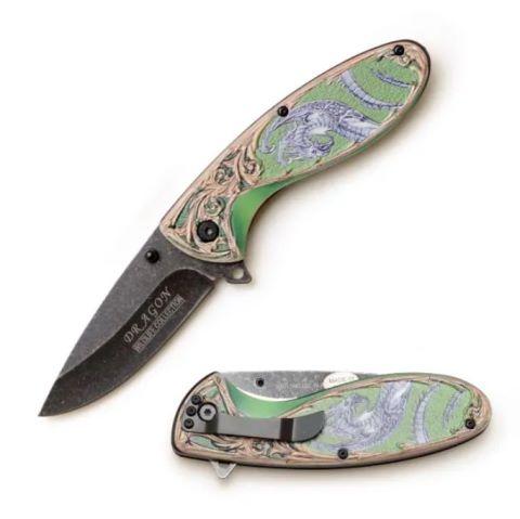 Snake Eye Tactical Wildlife Spring Assist Knife Dragon image
