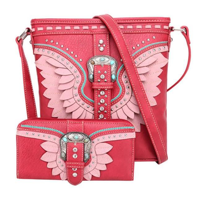 Montana West Crossbody & Wallet - Red image