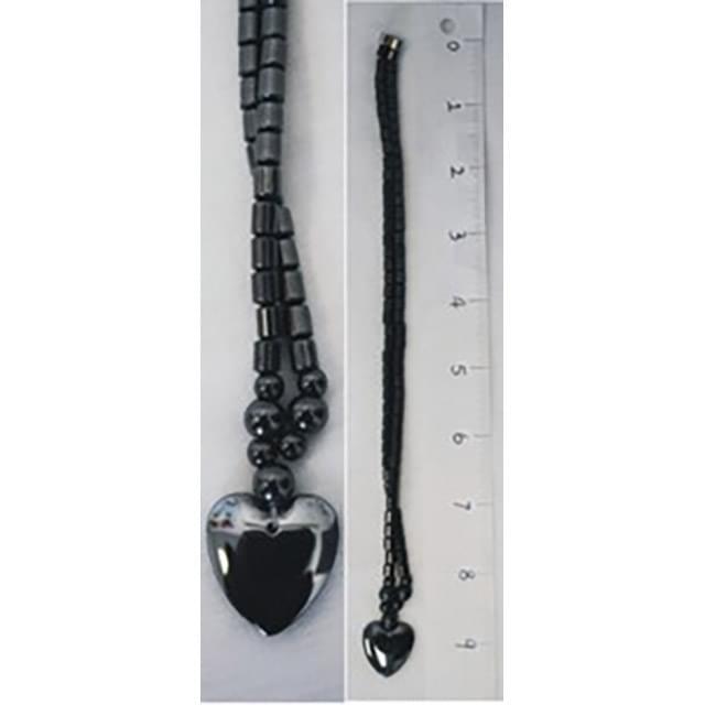 Magnetic Hematite Heart Necklaces image