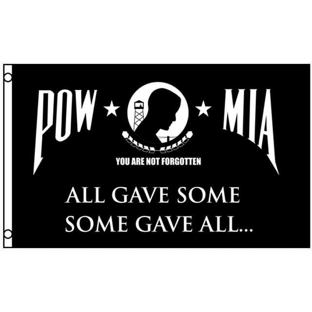 "All Gave Some - Some Gave All" POW MIA Flags  - 3' x 5' image
