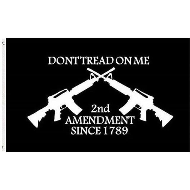 "Don't Tread On Me" Double Rifle Flags - 3' x 5' image