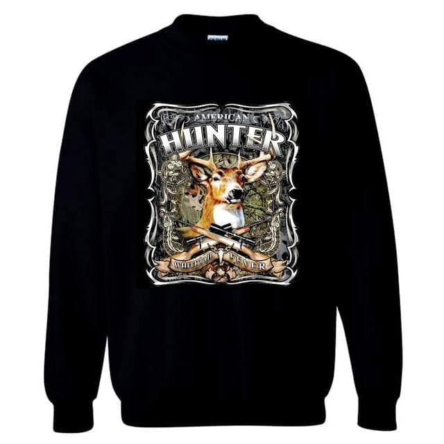 "American Hunter" Deer Sweatshirts - Black M/L/XL image