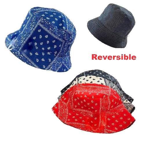 Bandana Paisley Bucket Hats image