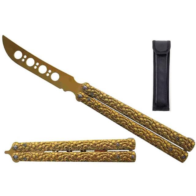 11" Big Boy's Butterfly Trainer - Gold image