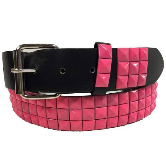 3-Row Pink Studded Belts image