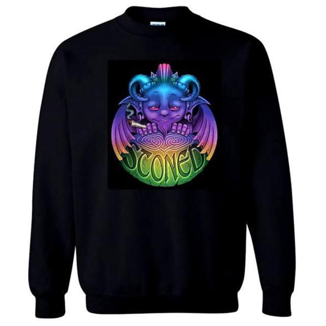 "Stoned" Gargoyle Sweatshirts - Black M/L/XL image