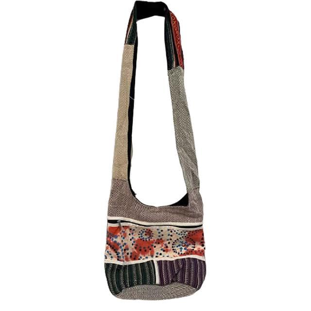 Handmade Hobo Bags With Large Zipper Pocket - Tie Dye Polka Dot image
