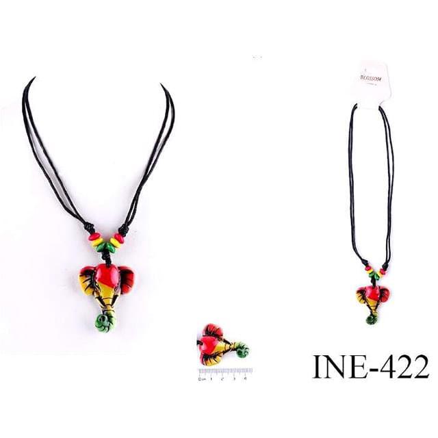 Rasta Color Elephant Necklaces image