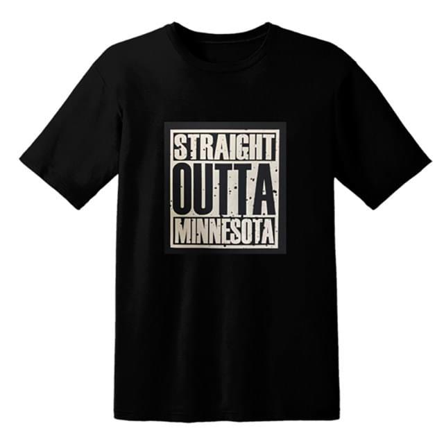"Straight Outta Minnesota" T-Shirts - Black XXL image