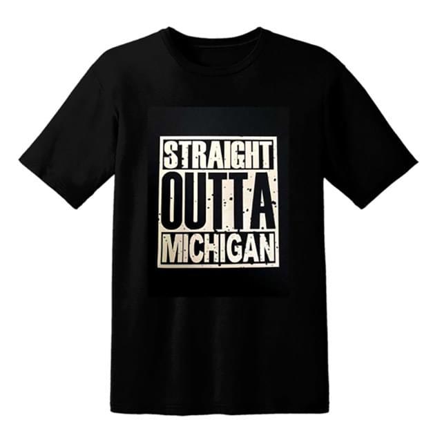 "Straight Outta Michigan" T-Shirts - Black M/L/XL image