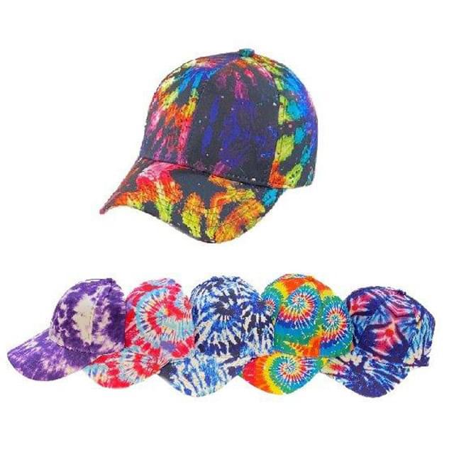 Wholesale Multicolor Tie-Dye Baseball Cap image