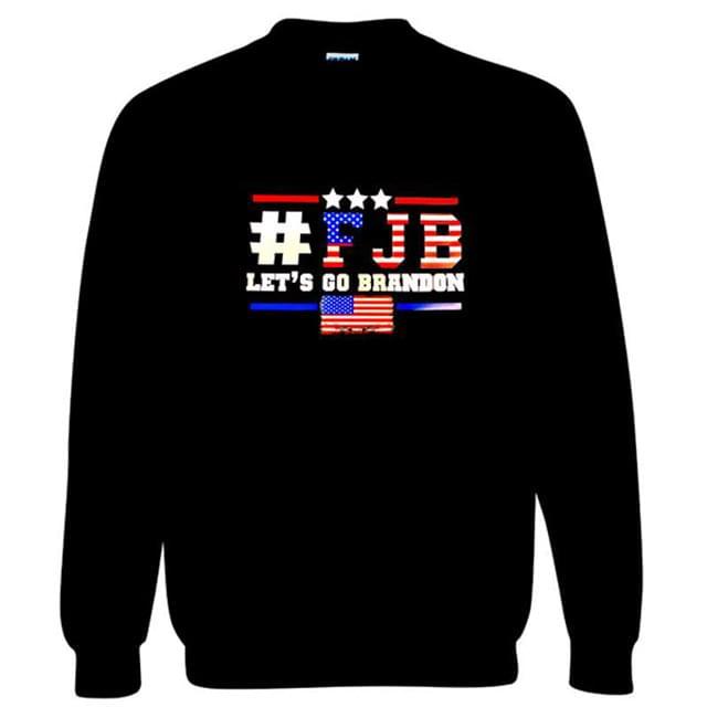 #FJB "Let's Go Brandon" Black Crewneck Sweatshirts image