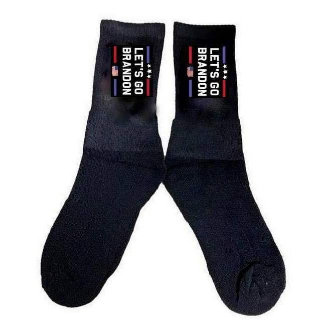"Let's Go Brandon" Men's Socks - Black image