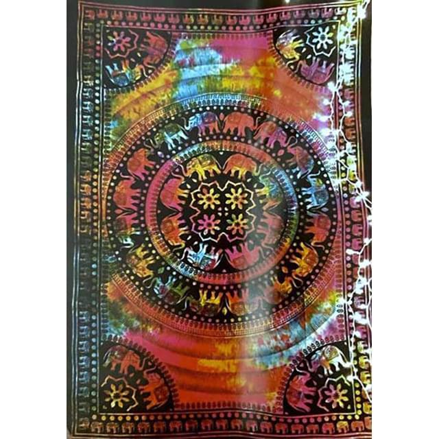 Tie Dye Elephant Mandala Tapestries image