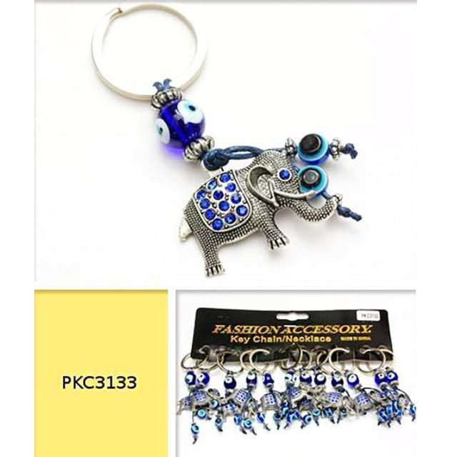 Elephant Evil Eye Keychains image