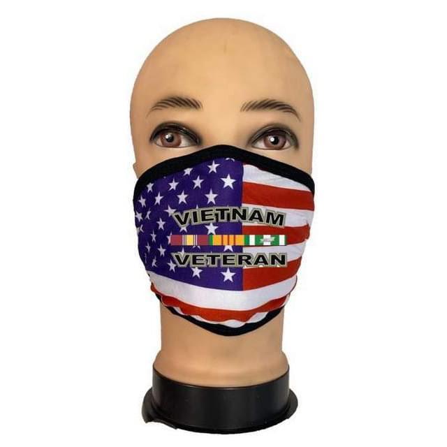 Vietnam Veteran USA Flag Face Masks image