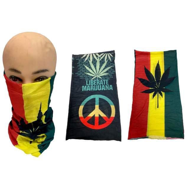 Marijuana Leaf Headgear Gaiter Buff image