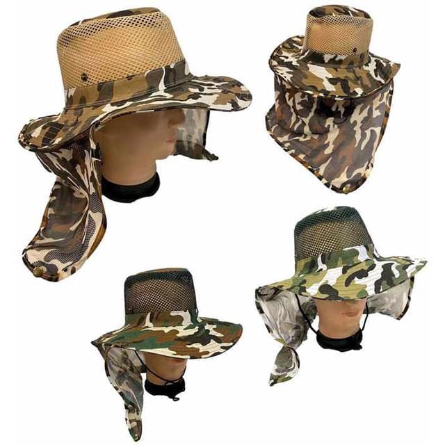Wholesale Mesh Boonie Hat with Mesh Neck Cover image