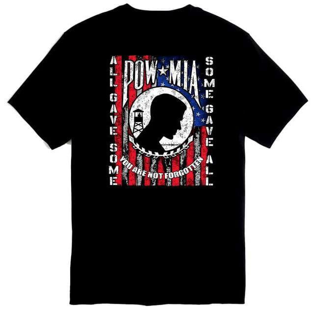 POW MIA Flag T-Shirts - Black XXL image