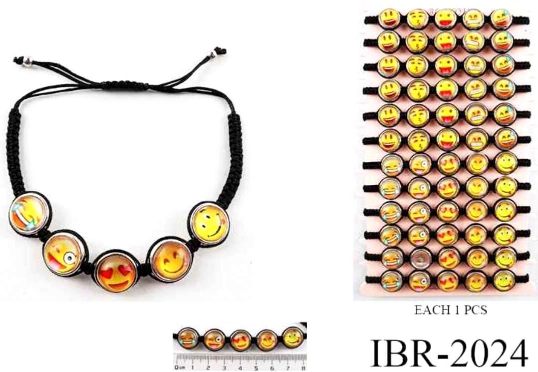 Smiley Face Emoji Bracelets - Assorted image