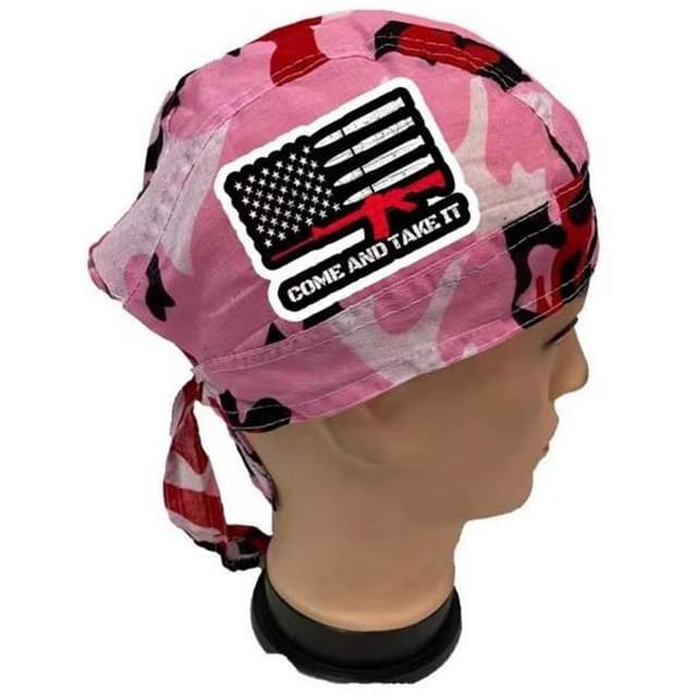 "Come And Take It" Pink Camo Skull Caps image