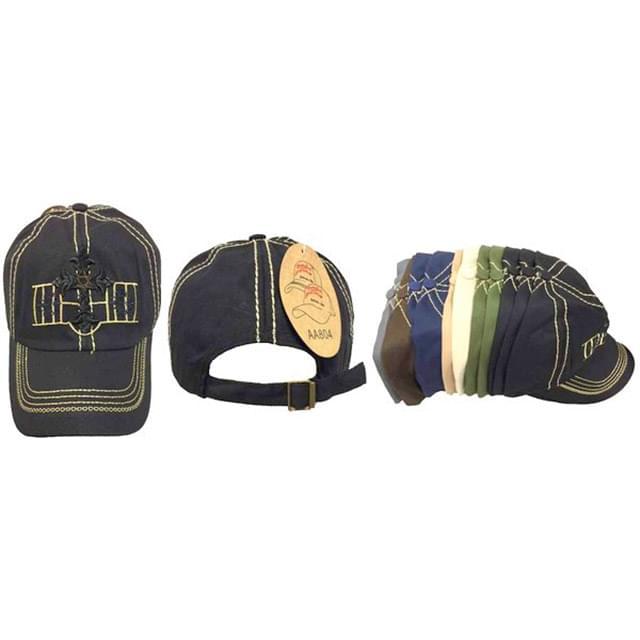 Cross Design Prewashed Cloth Hats image