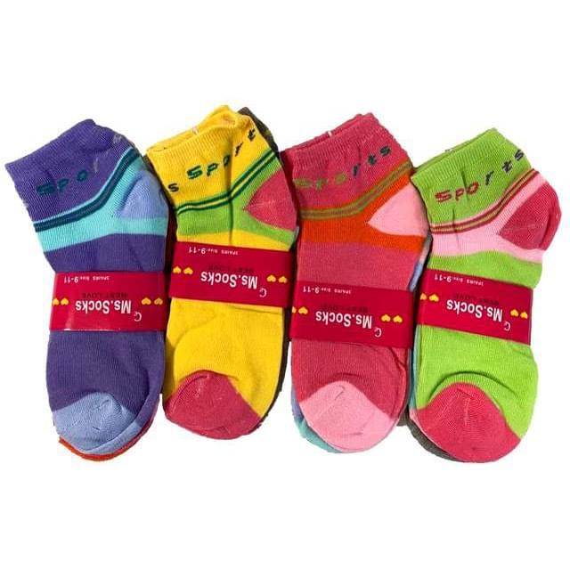 Colorful Women's "Sports" Socks - Assorted image