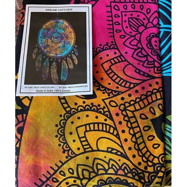 Tie Dye Dream Catcher Tapestries image