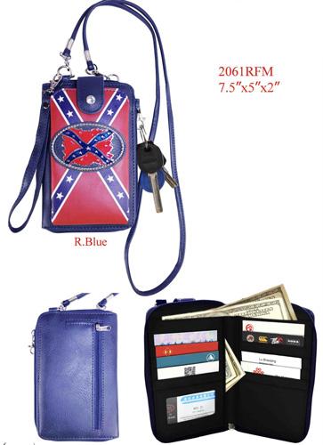 Rebel Flag Centerpiece Phone Wallet image