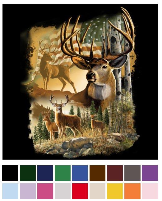 Classic American Deer Transfers image