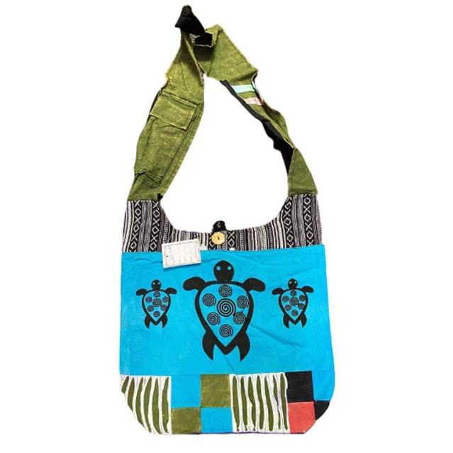 Handmade Patchwork Hobo Bags - Sea Turtle Theme image