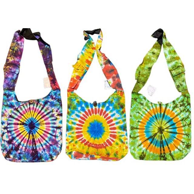 Multicolor Tie Dye Hobo Bags (Assorted) image