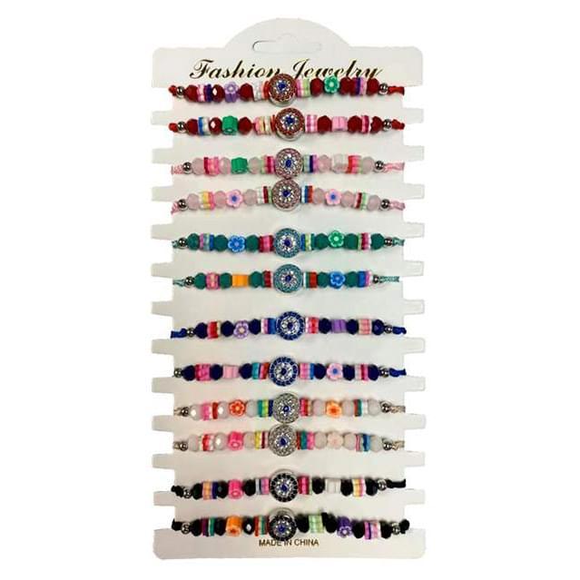 Colorful Flower Style Fashion Bracelets - Assorted image