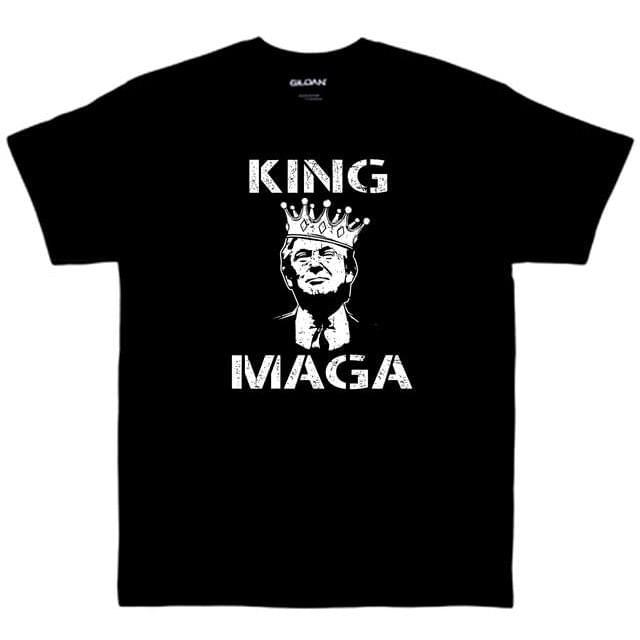 Trump "King MAGA" Black T-Shirts image