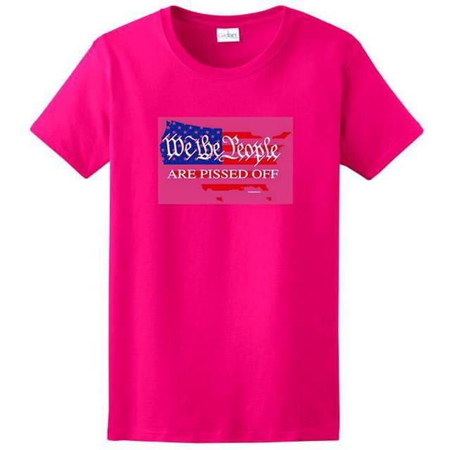 "We The People - Are Pissed Off" T-Shirts - Pink XXL image