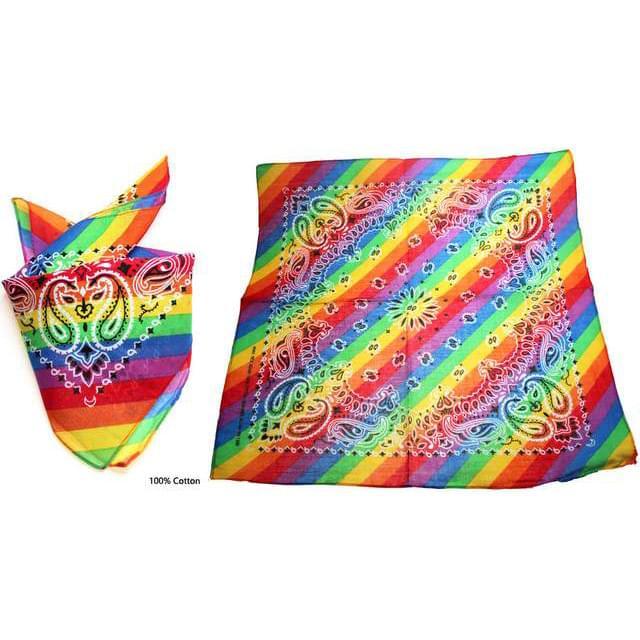 Paisley Rainbow Bandanas image