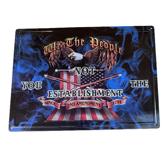 "We The People" USA Eagle Tin Signs image