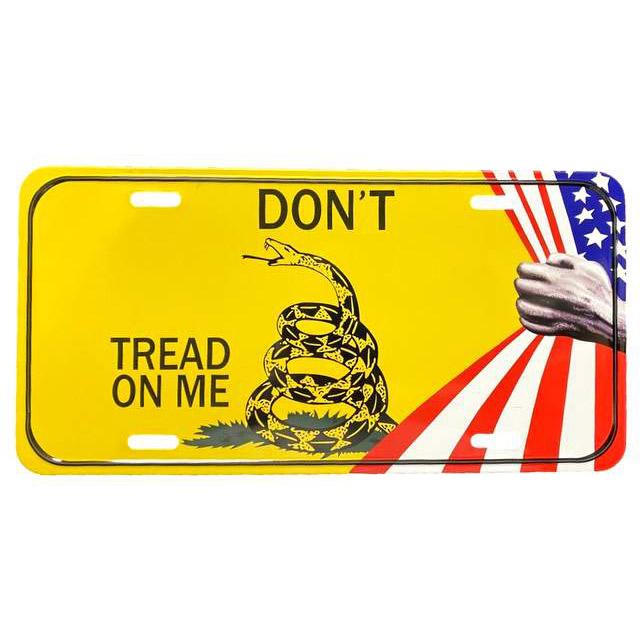 "Don't Tread On Me" USA Flag License Plates image